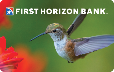 Hummingbird debit card design