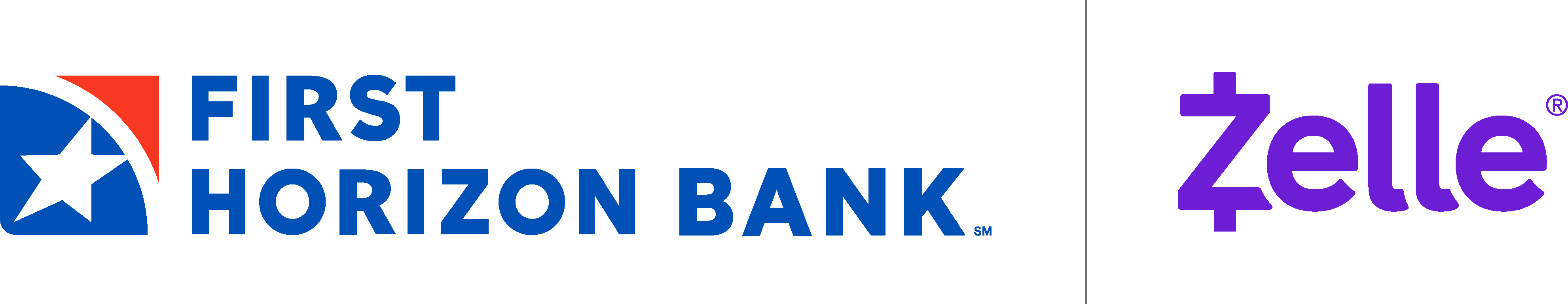 Logos of First Horizon and Zelle