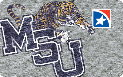Memphis State Throwback debit card design