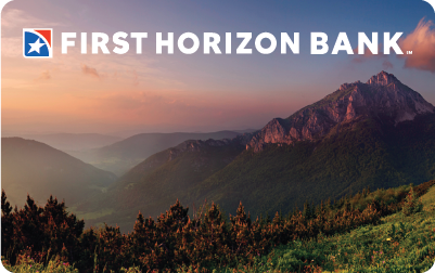 Mountains debit card design