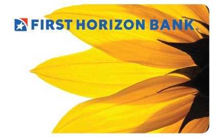 Flower Yellow debit card design