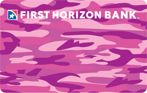 Camo Pink debit card design